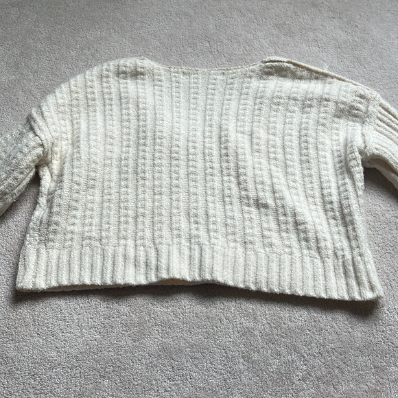 altar’d state cropped beige sweater size xs - Picture 2 of 3